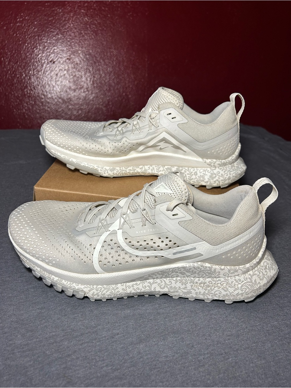 Nike React Pegasus Trail 4 “Give Her Flowers”Women's Cream/White Trail Sneakers